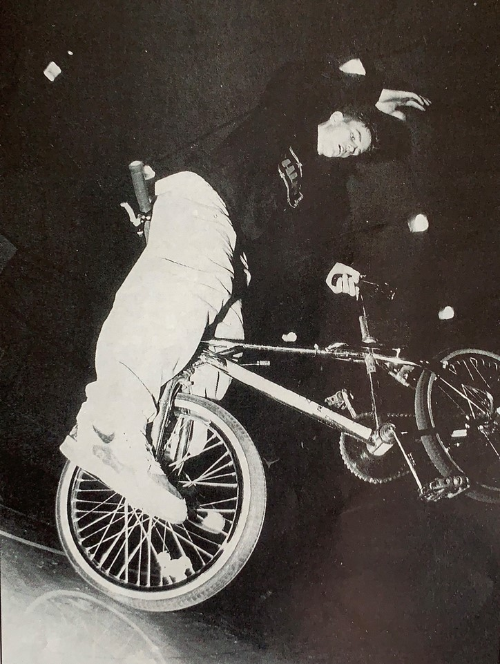 Steff Evans BMXing