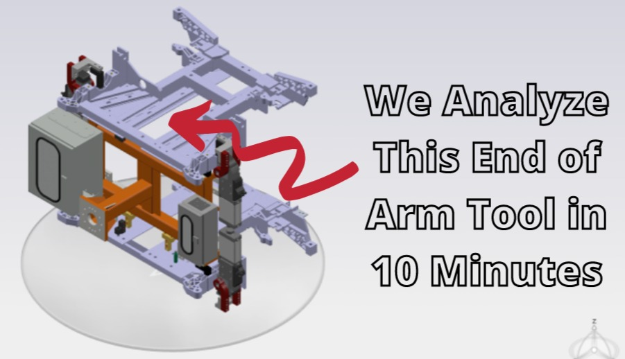 FEA of a robot end of arm tool in the 3DEXPERIENCE
