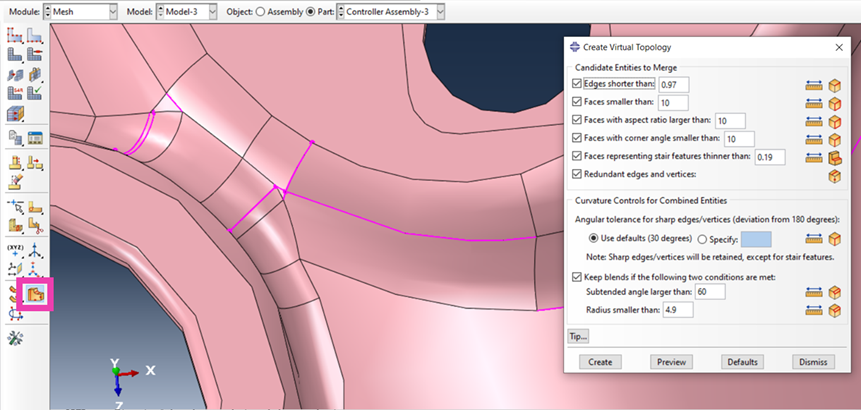 Geometry Cleanup and Meshing in Abaqus CAE
